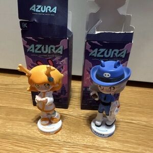 AZURA Animal Fighting Match Series Figurines fawn prophet and piggy sheriff